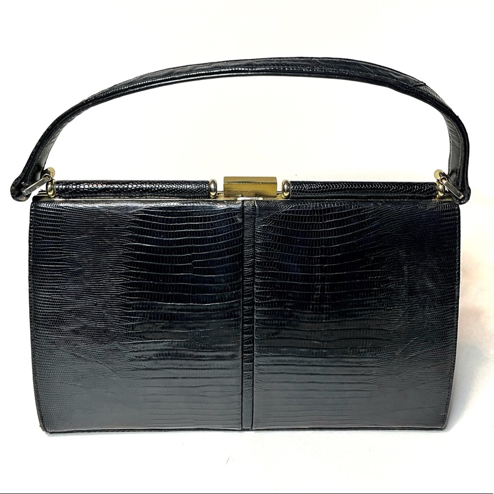 ORIGINAL 1950s/60s LESCO GENUINE LEATHER BAG - Picture 3 of 9